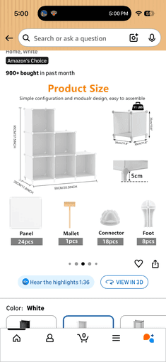 6 cube storage organizer 1