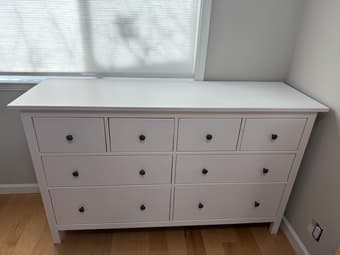 IKEA HEMNES Bedroom Set – Dresser + 2 Nightstands (White) 1