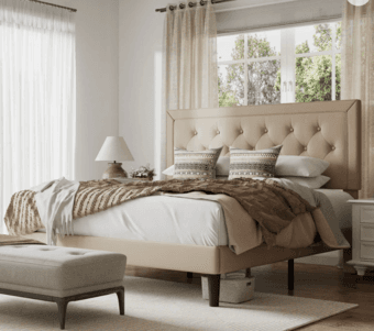 Queen bed frame + mattress from Wayfair 2