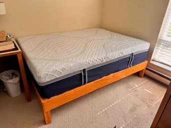 Full size mattress and frame in excellent condition 1