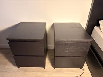 Queen bed frame plus bedroom set 4