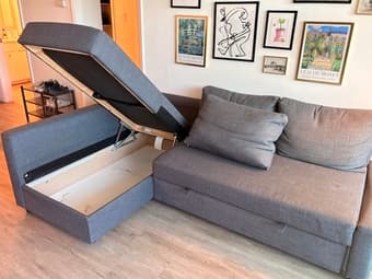Sectional sleeper sofa with storage 3