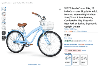 Perfect Campus Bike! 26” Cruiser w/ Basket + FREE Lock – Like New 2