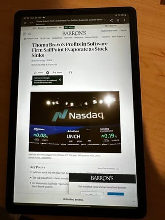 Samsung Galaxy S6 Lite tablet 3