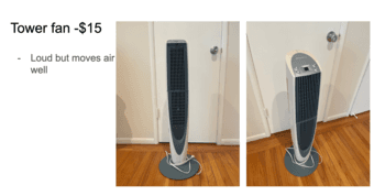 Tower Fan, humidifier, and ultrasonic cleaner for sale 2