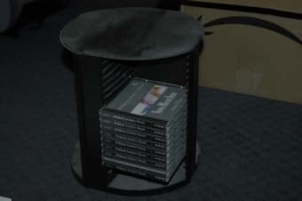 two CD racks available 2