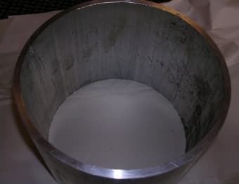 8" diameter, .25" wall extruded 6061 Aluminum tubing 2
