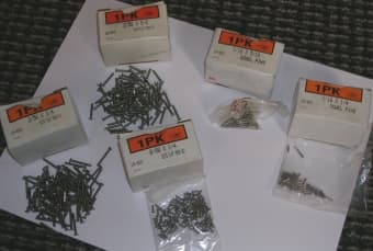 1/16" diameter dowel pins, assorted lengths 1