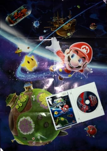 Super Mario Galaxy with a Large Poster - $35 1