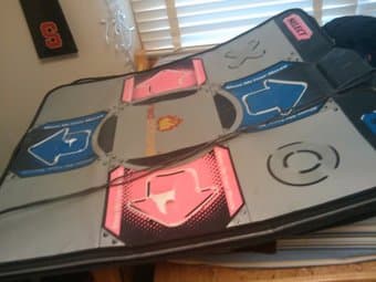 Two Playstation Used Red Octane DDR Dance pads! 1