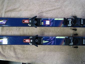 Salomon 178 CM downhill skis and 2009 Carrera AirMatic ski helmet 3