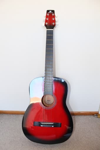 electric guitar and acoustic guitar 1