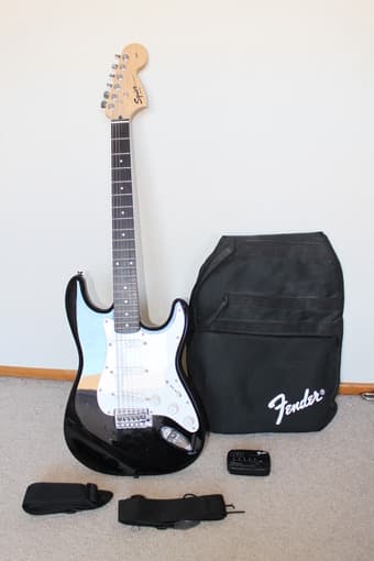 electric guitar and acoustic guitar 2