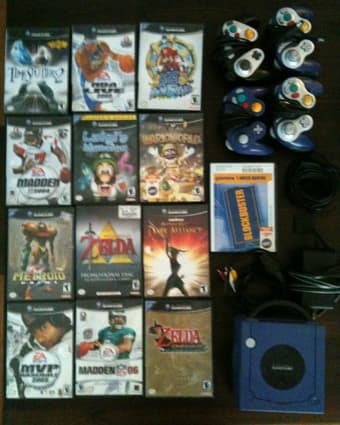 Nintendo Gamecube + 13 Games + 4 Controllers - $70 1