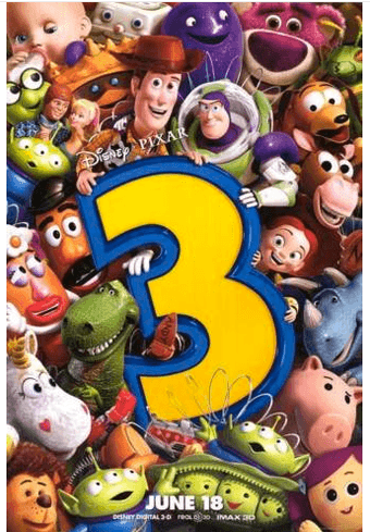 Toy Story 3 Original Movie Poster, Double Sided, 27x40 1