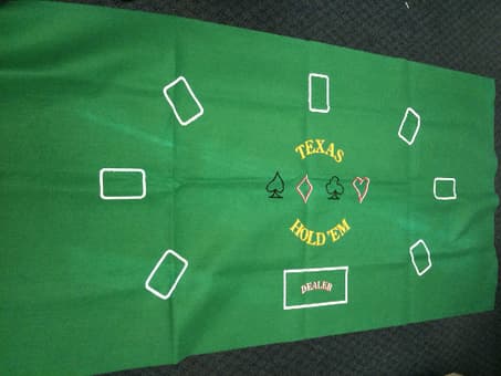 Brand New Never Used 2-Sided Poker and Blackjack Felt $7 1