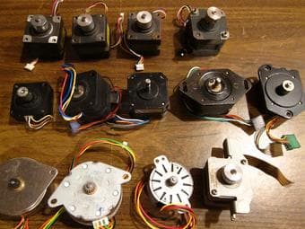Stepper motors, qty.13.  $25 1