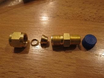 Swagelok pneumatic connectors, qty.20, $20 3