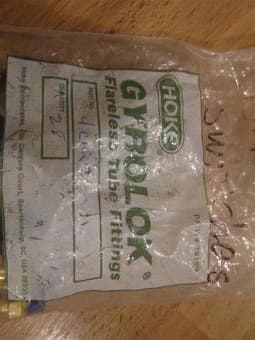 Swagelok pneumatic connectors, qty.20, $20 4