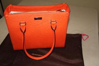 Moving sale: katespade quinn tote, African stone bowl and handmade bag 1