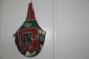 Moving sale: katespade quinn tote, African stone bowl and handmade bag 3