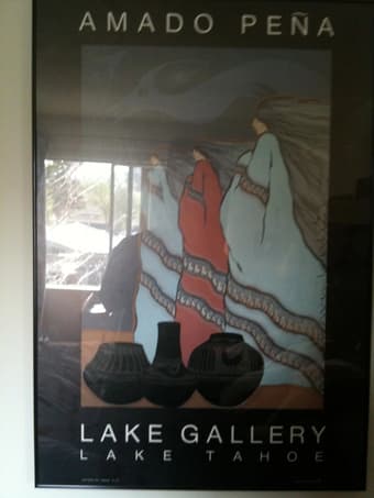 Framed Amado Pena Lake Tahoe Poster $25 1